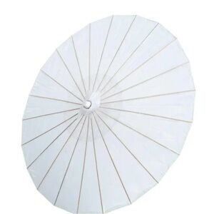 Elegant White Paper Parasol for Parties
